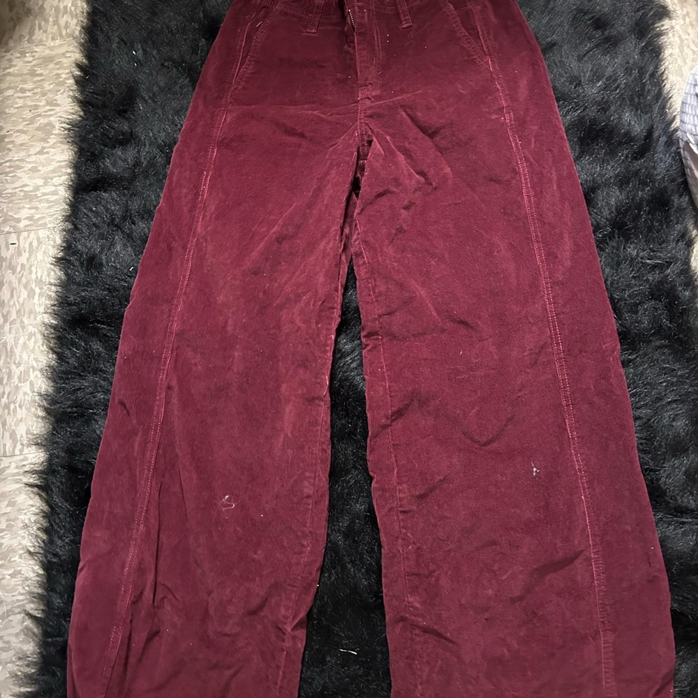 Burgundy Corduroy Pants